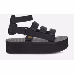 Teva Flatform Mevia, Black, Black, 09", 1 pc(s)