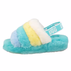 UGG Fluff Yeah Slide Womens Slippers Sandals in Multicolour - 6