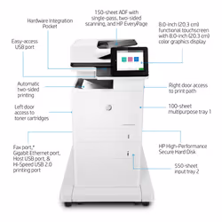 HP LaserJet Enterprise MFP M635fht - Additional view 6