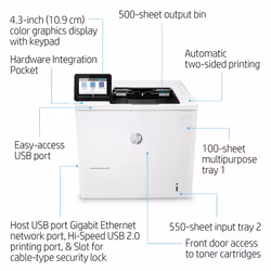 HP LaserJet Enterprise M611dn - Additional view 7
