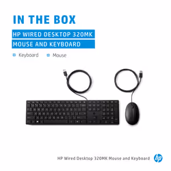HP Wired Desktop 320MK Mouse and Keyboard - Additional view 5