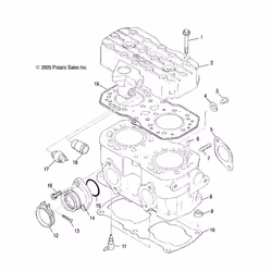 Polaris Snowmobile Gasket Head  Genuine OEM Part 3085585  Qty 1