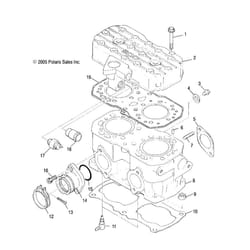 Polaris Snowmobile Gasket Head  Genuine OEM Part 3085585  Qty 1