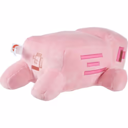 Mattel Minecraft Plush Pig 12-inch Stuffed Animal Figure  Floppy Soft Doll Inspired by Video Game Character  Collectible Toy