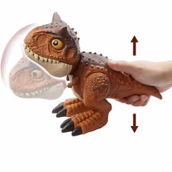 âJurassic World Chompin' Carnotaurus Toro Dinosaur Action Figure Camp Cretaceous with Button-Activated Chomping & Other Motions