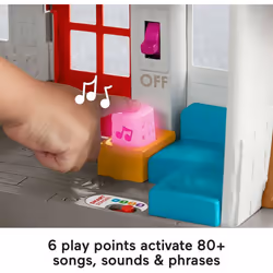 Fisher-Price Little People Toddler Toy Friends Together Play House  Learning Playset with 10 Pieces for Preschool Pretend Play Kids Ages 1+