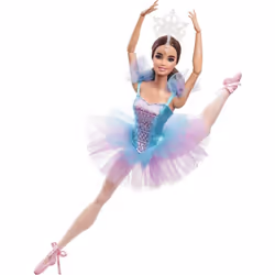 Barbie Signature Doll  Ballet Wishes Posable Brunette With Ballerina C