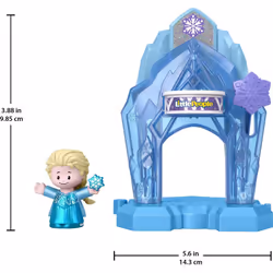 Fisher-Price Little People Toddler Toys Disney Frozen Elsas Palace Portable Playset with Figure for Preschool Kids Ages 18+ Months