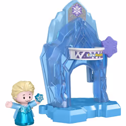 Fisher-Price Little People Toddler Toys Disney Frozen Elsas Palace Portable Playset with Figure for Preschool Kids Ages 18+ Months