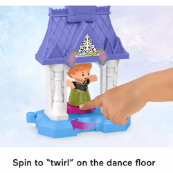 Fisher-Price Little People Toddler Toy Disney Frozen Anna in Arendelle Playset with Figure for Preschool Pretend Play Kids Ages 18+ Months