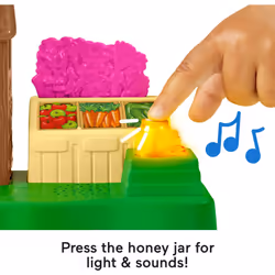 Fisher-Price Little People Toddler Toy Farmers Market Playset with Light Sounds & Figure for Preschool Pretend Play Kids Ages 1+ Years