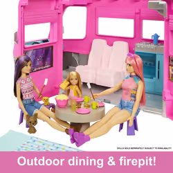 Barbie Camper, Doll Playset with 60 Accessories, 30-Inch Slide, Dream Camper - Additional view 4