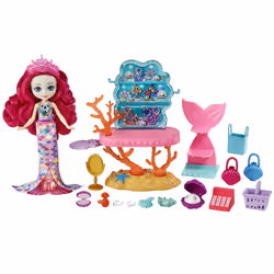 Royal Enchantimals Royal Ocean Kingdom Ocean Treasures Shop Doll & Accessories, Fashion, 4 yr(s), Multicolour, Plastic