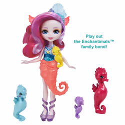 Royal Enchantimals OCEAN KINGDOM SEDDA SEAHORSE FAMILY Dolls
