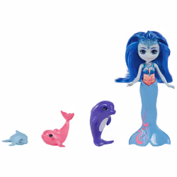 Royal Enchantimals ROYAL OCEAN KINGDOM DORINDA DOLPHIN FAMILY Dolls, Mini doll, Female, 4 yr(s), Girl, 160 mm, Multicolour