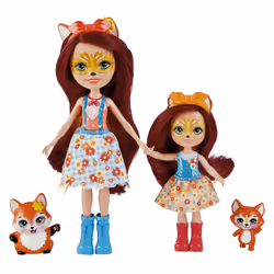 Enchantimals FELICITY FOX& FLICK FEANA FOX & MIXTE Dolls, Mini doll, Female, 4 yr(s), Girl, 165 mm, 98 kg
