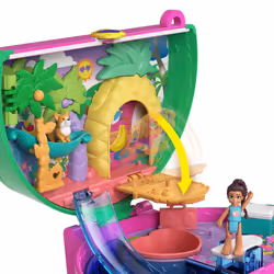 Polly Pocket WATERMELON POOL PARTY COMPACT, 4 yr(s), Multicolour, Plastic