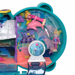 Polly Pocket Otter Aquarium Compact, Action/Adventure, 4 yr(s), Multicolour, Plastic
