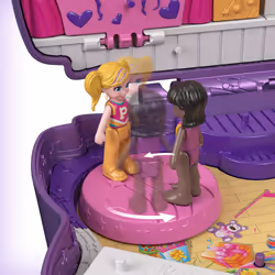 Polly Pocket SPARKLE STAGE Bow Compact, Action/Adventure, 4 yr(s), Multicolour, Plastic