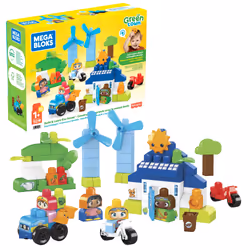 MEGA BLOKS Green Town Build & Learn Eco House, Building set, 1 yr(s), Plastic, 92 pc(s), 1.35 kg