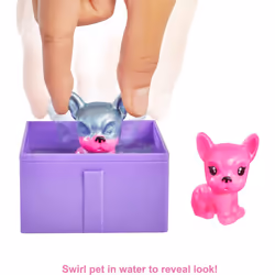 Barbie Colour Reveal Pet with Blue Metallic Coating & 5 Surprises Toy Mattel
