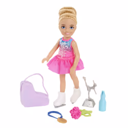Barbie Chelsea Can Be… Ice Skater Doll, Mini doll, Female, 3 yr(s), Girl, 139.7 mm, Multicolour