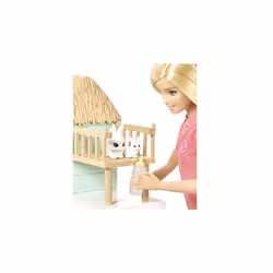 Barbie Doll (Animal Rescue Doll Deluxe Playset)  White