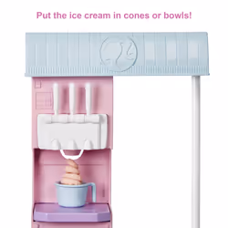 Barbie Ice Cream Shop Playset, Doll and Accessories - Additional view 6