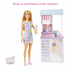 Barbie Ice Cream Shop Playset, Doll and Accessories - Additional view 8
