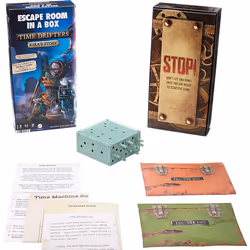 Mattel Games Escape Room in A Box: TIME Drifters KIRA'S Story Party Game for 1 to 4 Players with Clues & Puzzles  Combine wit ...