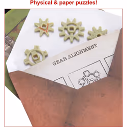 Mattel Games Escape Room in A Box: TIME Drifters KIRA'S Story Party Game for 1 to 4 Players with Clues & Puzzles  Combine with Kira's Story for Remote