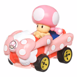 Hot Wheels Mario Kart Characters and Karts as 1:64 Die-Cast Cars, Racing vehicle, 3 yr(s), Metal, Plastic, Multicolour