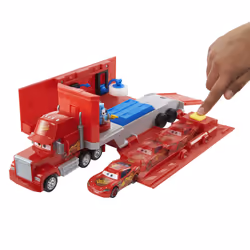 Disney Pixar Cars Transforming Mack Playset 2-in-1 Toy Truck, Truck, 3 yr(s), Plastic, Metal, Red, Silver
