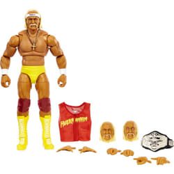 Mattel WWE Ultimate Edition Hulk Hogan Action Figure  6-inch Collectible with Interchangeable Heads  Swappable Hands & Mattel WWE Championship for Age