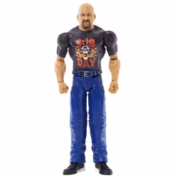Mattel WWE Basic Action Figure Stone Cold Steve Austin Posable 6-inch Collectible for Ages 6 Years Old & Up