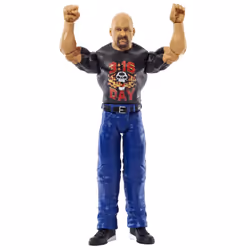Mattel WWE Basic Action Figure  Stone Cold Steve Austin  Posable 6-inch Collectible for Ages 6 Years Old & Up