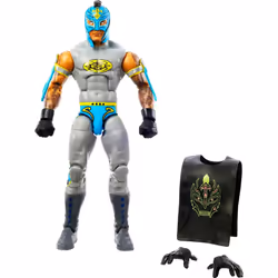 Mattel WWE Rey Mysterio Top Picks Elite Collection Action Figure with Entrance Shirt 6-inch Posable Collectible Gift for WWE ...