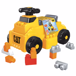 MEGA BLOKS CAT Build ‘n Play Ride-On, 1 yr(s), 4 wheel(s), Black, Yellow