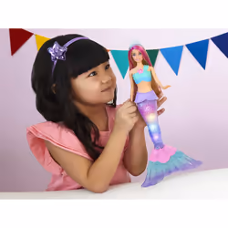 Barbie Dreamtopia Twinkle Lights Mermaid Doll - Additional view 7