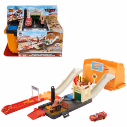 Disney Pixar Cars Race & Go Playset, Vehicle & track set, 4 yr(s), Plastic, Metal, Multicolour