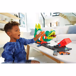 Hot Wheels City Dragon Drive Firefight, Vehicle & track set, 5 yr(s), Plastic, Multicolour, Red