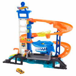 Hot Wheels City Attacking Shark Escape Playset, Vehicle & track set, 4 yr(s), Plastic, Multicolour
