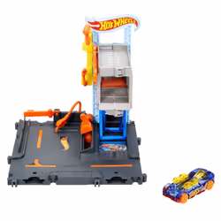 Hot Wheels City Downtown Tune Up Shop Playset, Vehicle & track set, 4 yr(s), Plastic, Multicolour