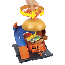 Hot Wheels City Burger Drive-Thru Playset, 4 yr(s), Plastic