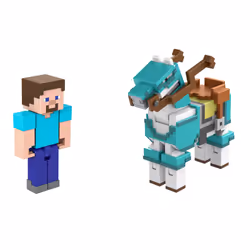 Minecraft STEVE AND ARMORED HORSE Figures - Additional view 5