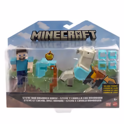 Minecraft STEVE AND ARMORED HORSE Figures - Additional view 6