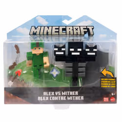 Minecraft Alex Vs Wither Figures, 6 yr(s), Multicolour, Plastic