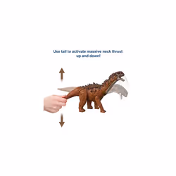 Jurassic World Dominion Massive Action Ampelosaurus Dinosaur Action Figure with Motion and Sound, Toy Gift with Physical and Digital Play
