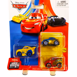 Disney Pixar Cars Mini Racers 3 Pack Dinoco Wraps Sally  Lightning McQ