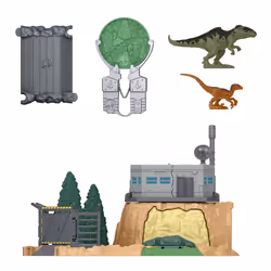 Mattel Jurassic World Minis Playset Giant Dino Rampage Playset - Additional view 6